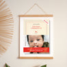 Affiche Naissance Portrait 30 x 40 cm Premier roman photo N° 1