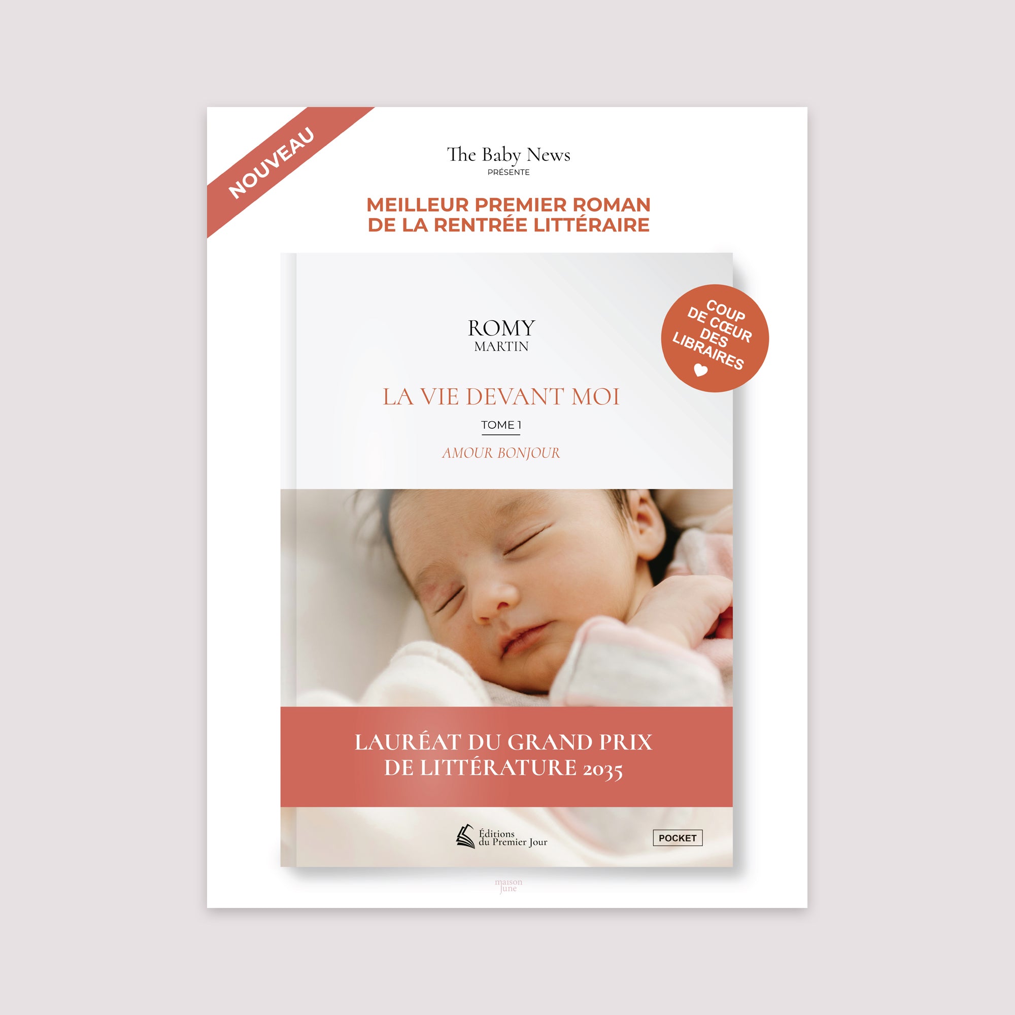 Affiche Naissance Portrait 30 x 40 cm La vie devant moi photo N° 2