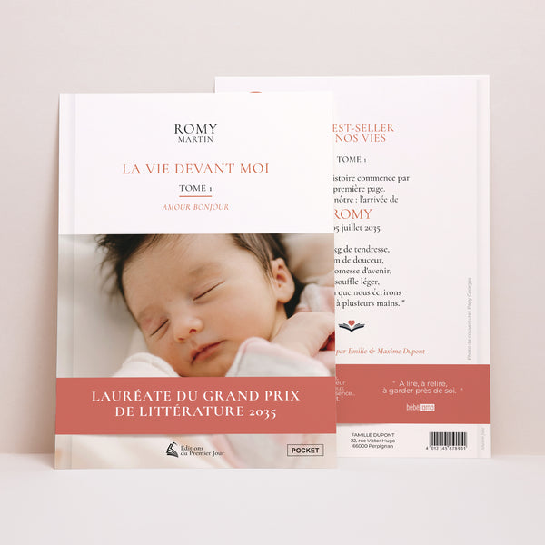 Faire-part Naissance Grand format rectangle La vie devant moi photo