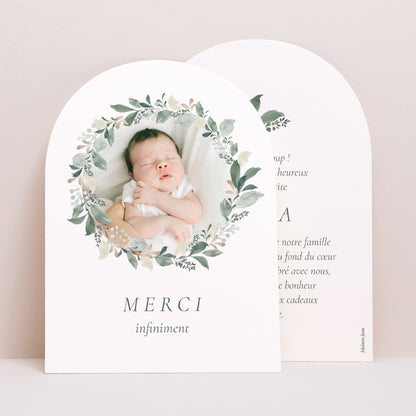 Remerciements Naissance Petite arche Écrin Végétal photo N° 1
