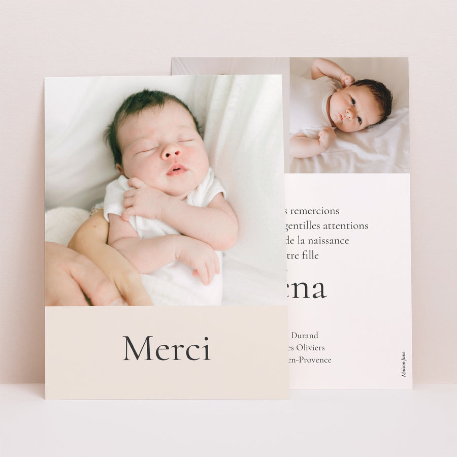 Remerciements Naissance Portrait Souffle de Tendresse photo