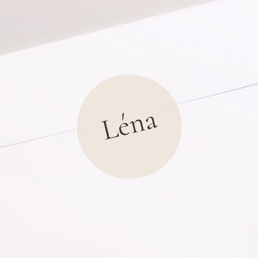 Sticker Naissance Rond Souffle de Tendresse photo