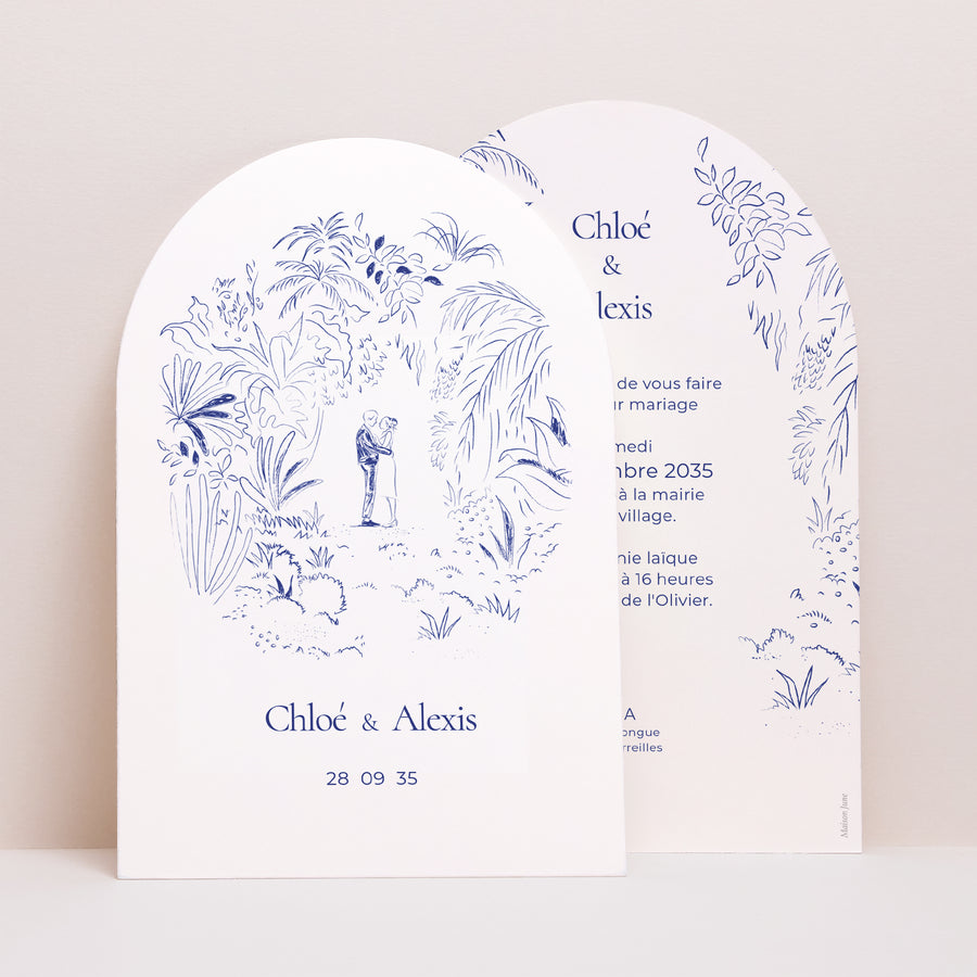 Faire-part Mariage Arche Clairière d'Amour photo