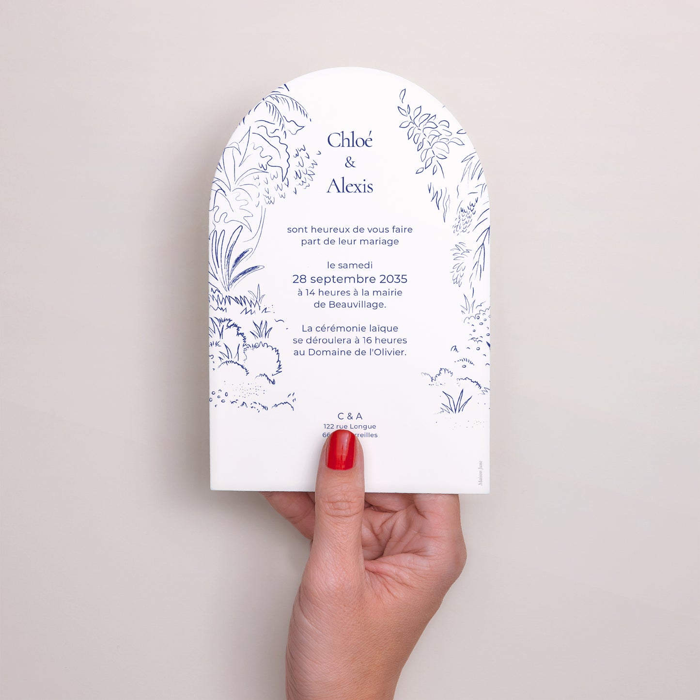 Faire-part Mariage Arche Clairière d'Amour photo N° 3