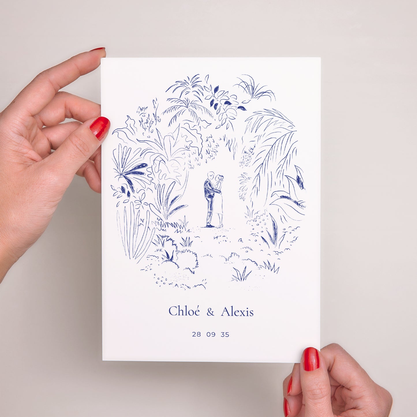 Faire-part Mariage Grand format rectangle Clairière d'Amour photo N° 2