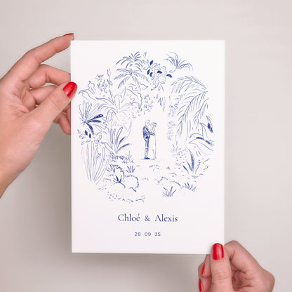 Faire-part Mariage Grand format rectangle Clairière d'Amour photo N° 2