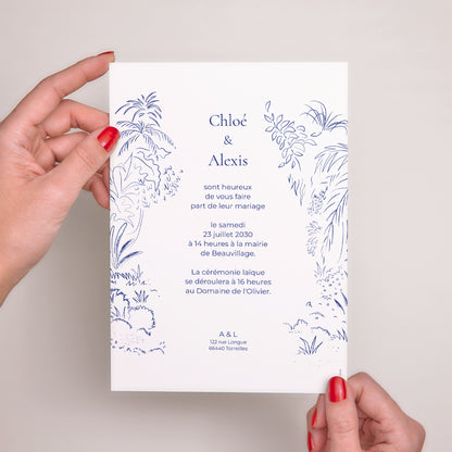 Faire-part Mariage Grand format rectangle Clairière d'Amour photo N° 3