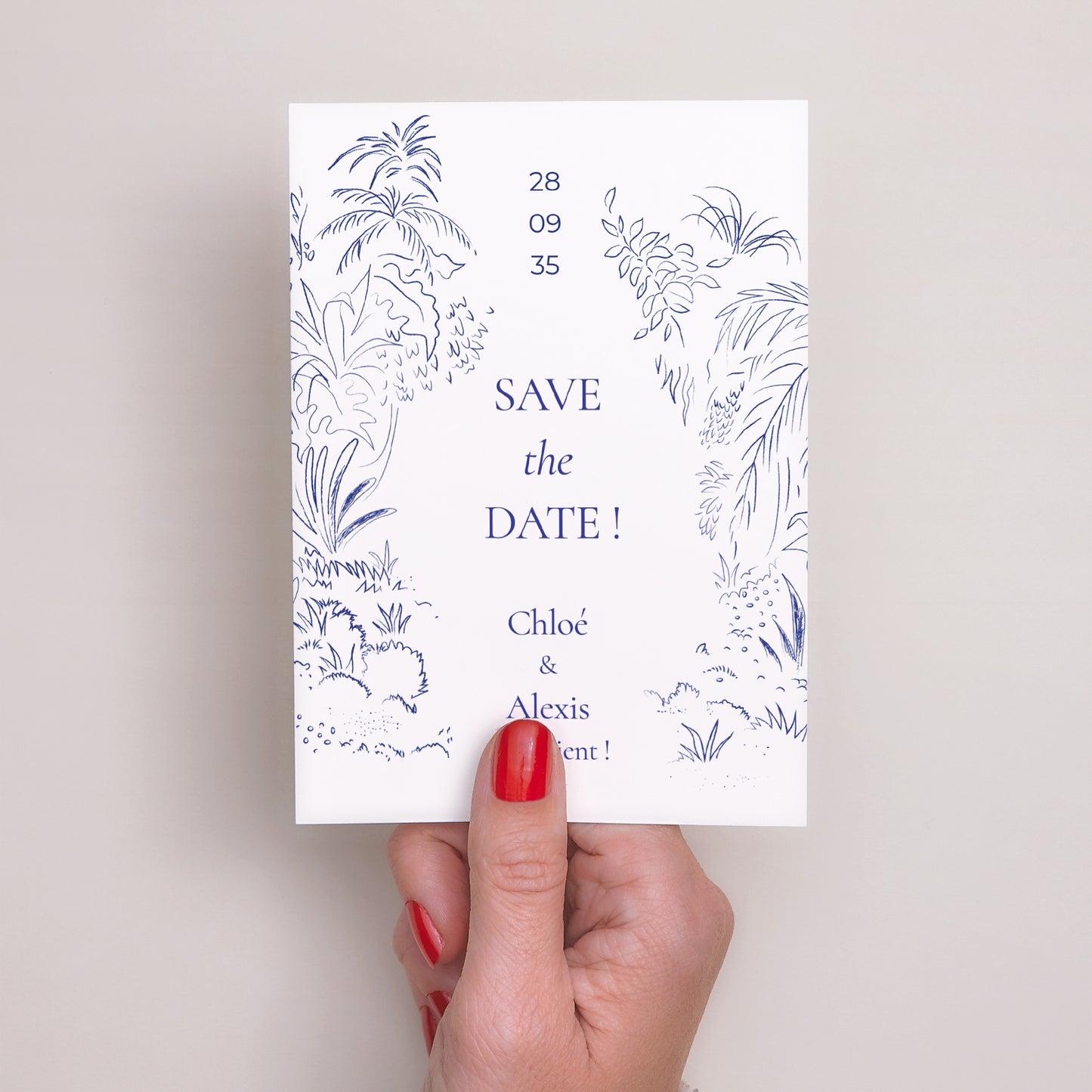 Save the date Mariage Portrait Clairière d'Amour photo N° 2