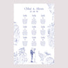 Plan de table Mariage Portrait 60 x 90 cm Clairière d'Amour photo N° 2