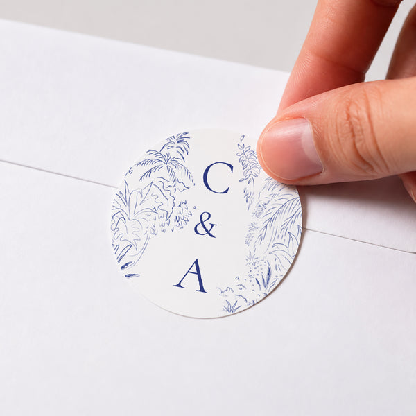Sticker Mariage Rond Clairière d'Amour photo