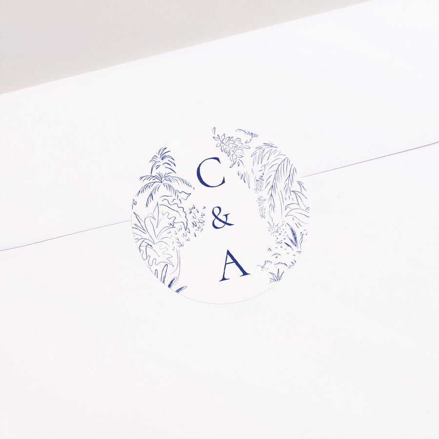 Sticker Mariage Rond Clairière d'Amour photo