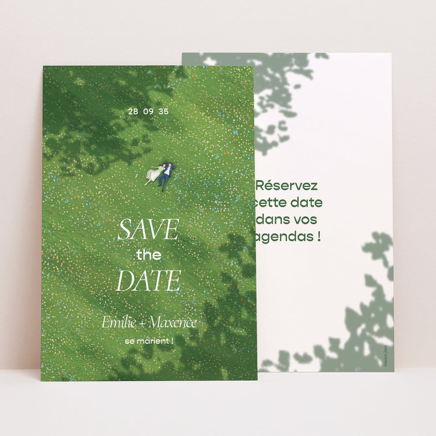 Save the date Mariage Portrait Pause amoureuse photo