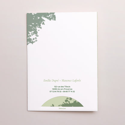Faire-part Mariage Pochette 2 cartes Pause amoureuse photo N° 5