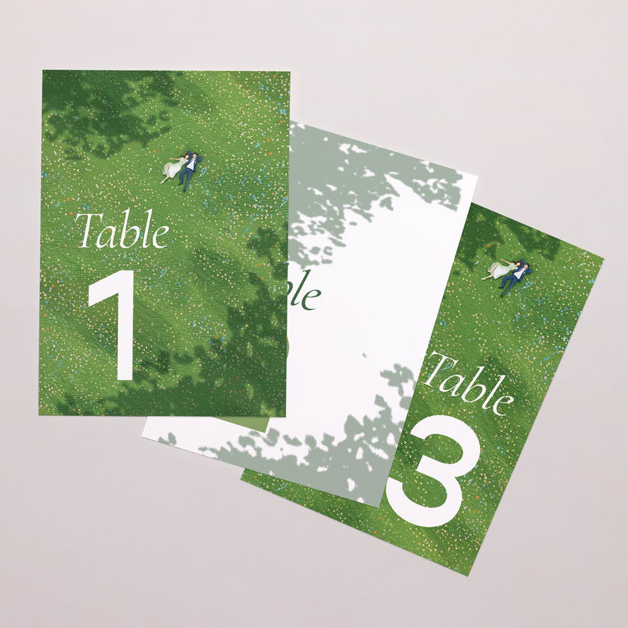 Marque table Mariage Rectangle Pause amoureuse photo