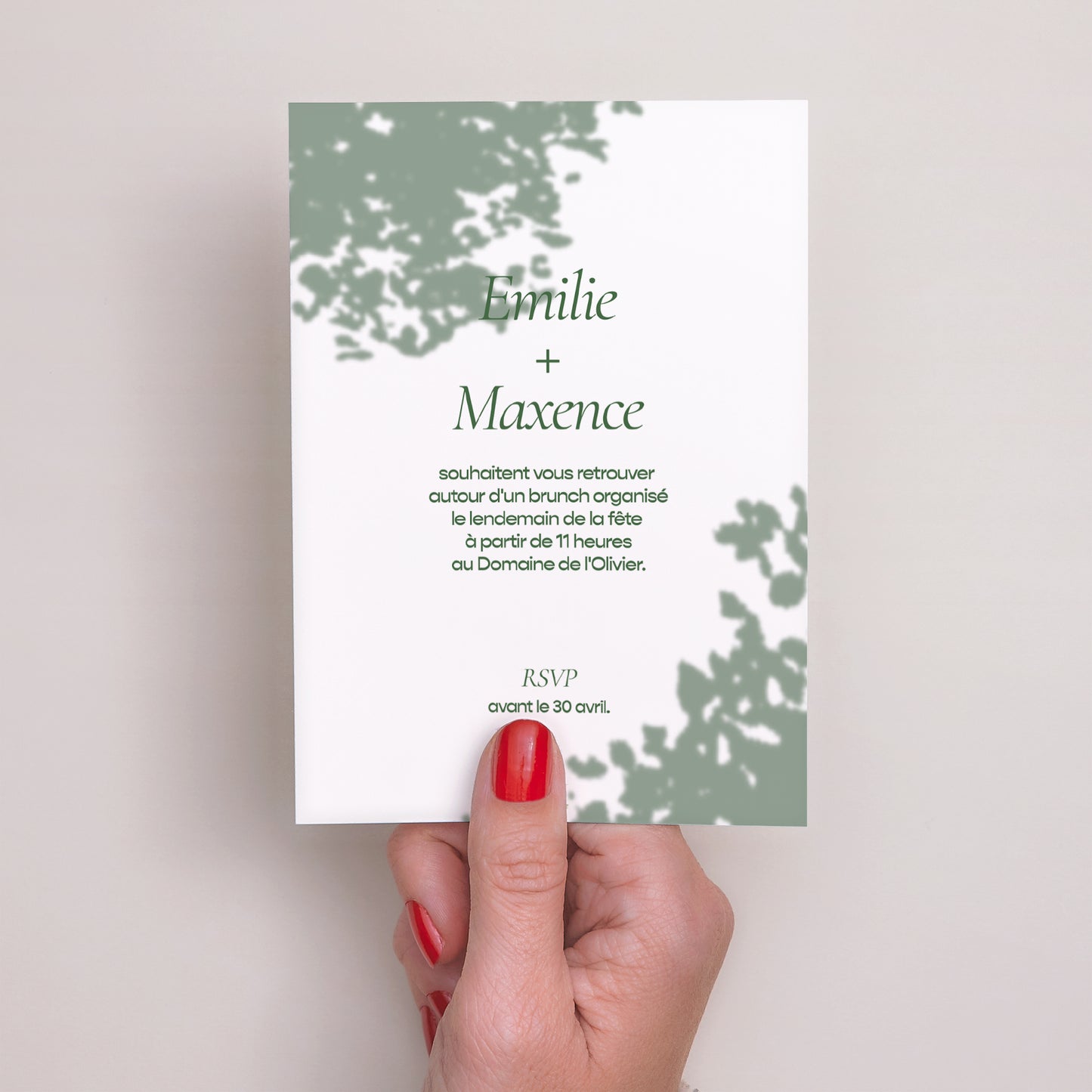 Invitations Mariage Portrait Pause amoureuse photo N° 3