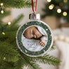 Boule de Noël Fin d'année Ronde Feuillages d’hiver photo N° 1