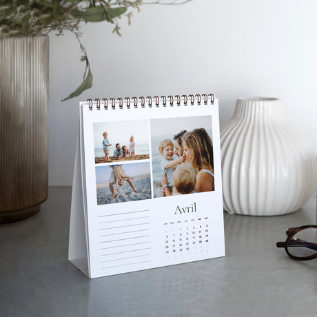 Calendrier Fin d'année Bureau, chevalet Feuillages d’hiver