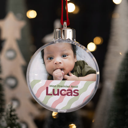 Boule de Noël Fin d'année Ronde Noël, pour la première fois photo N° 1