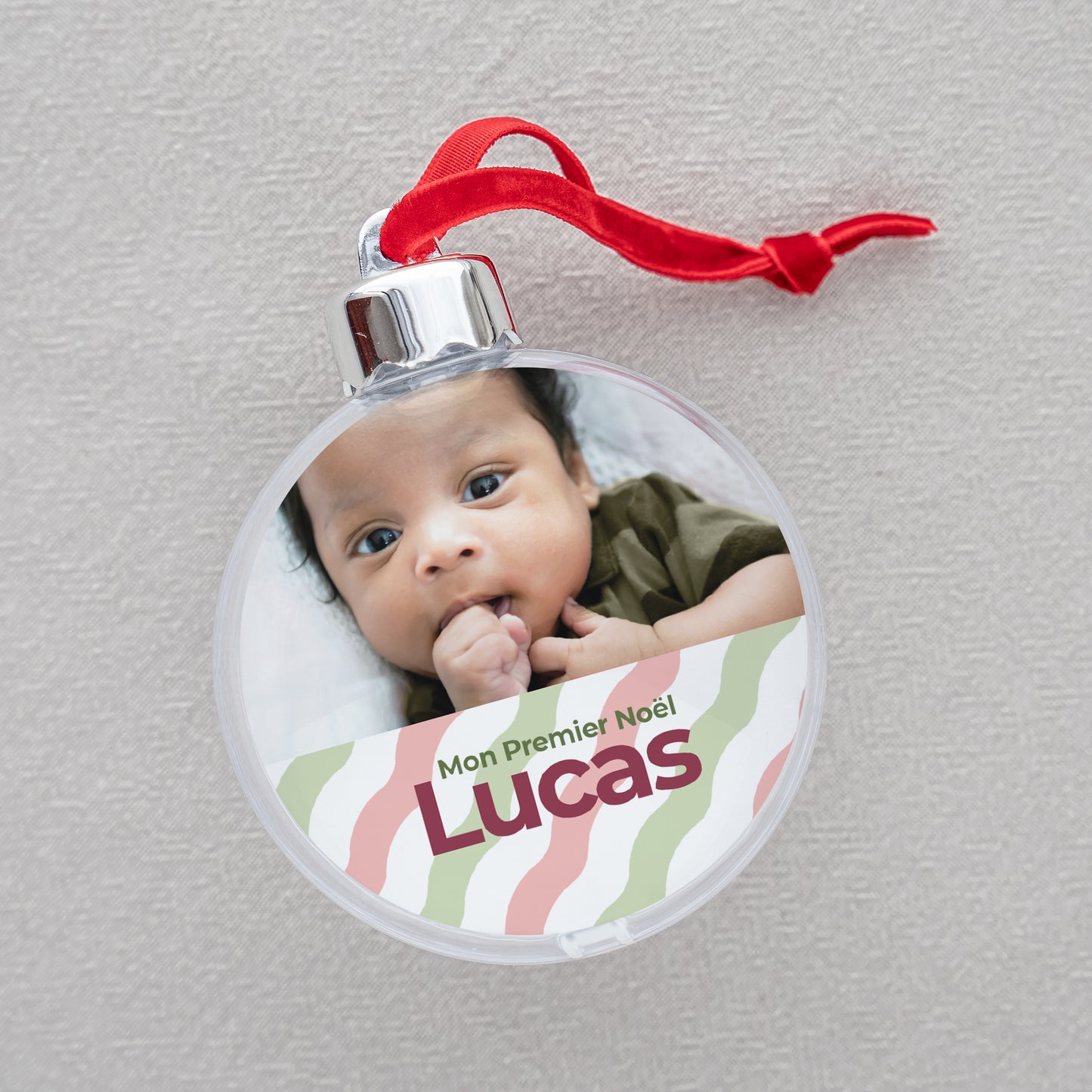 Boule de Noël Fin d'année Ronde Noël, pour la première fois photo N° 2