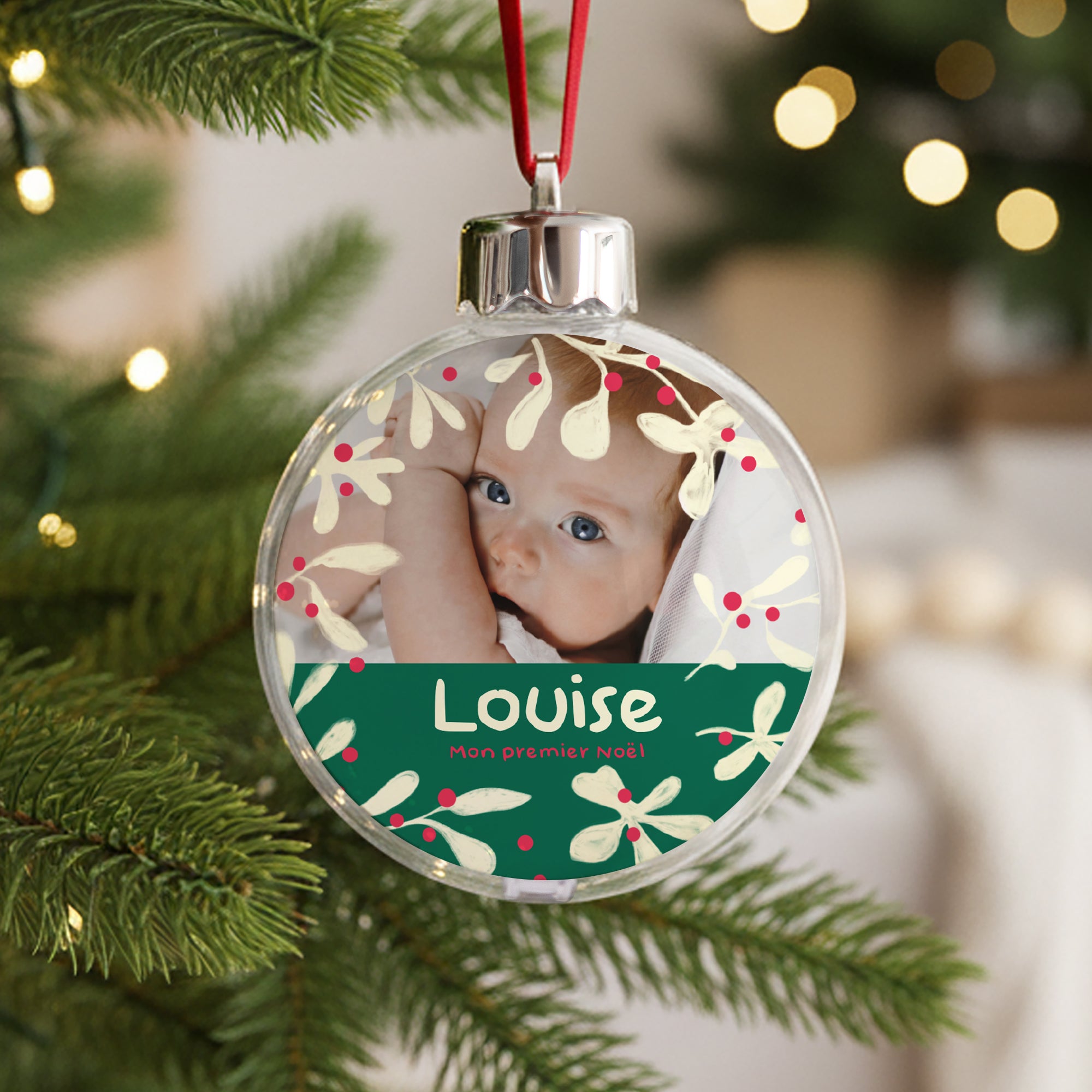 Boule de Noël Fin d'année Ronde Mon premier hiver photo N° 1