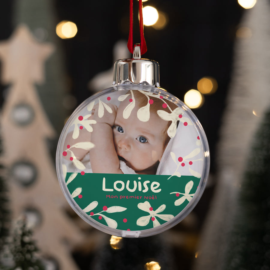 Boule de Noël Fin d'année Ronde Mon premier hiver photo