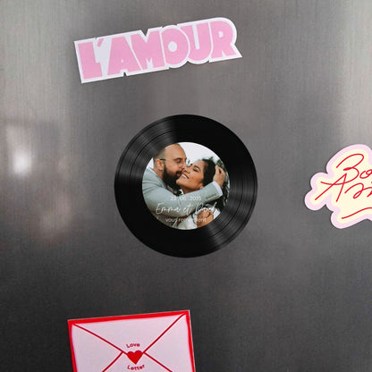 Remerciements Mariage Lot de 8, magnétique, rond, Ø 10cm Nos plus beaux instants photo N° 4