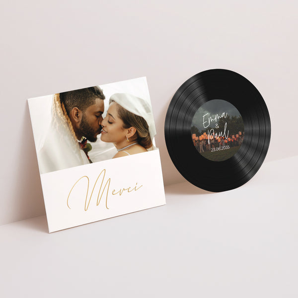 Remerciements Mariage Pochette disque Focus sur l’amour photo