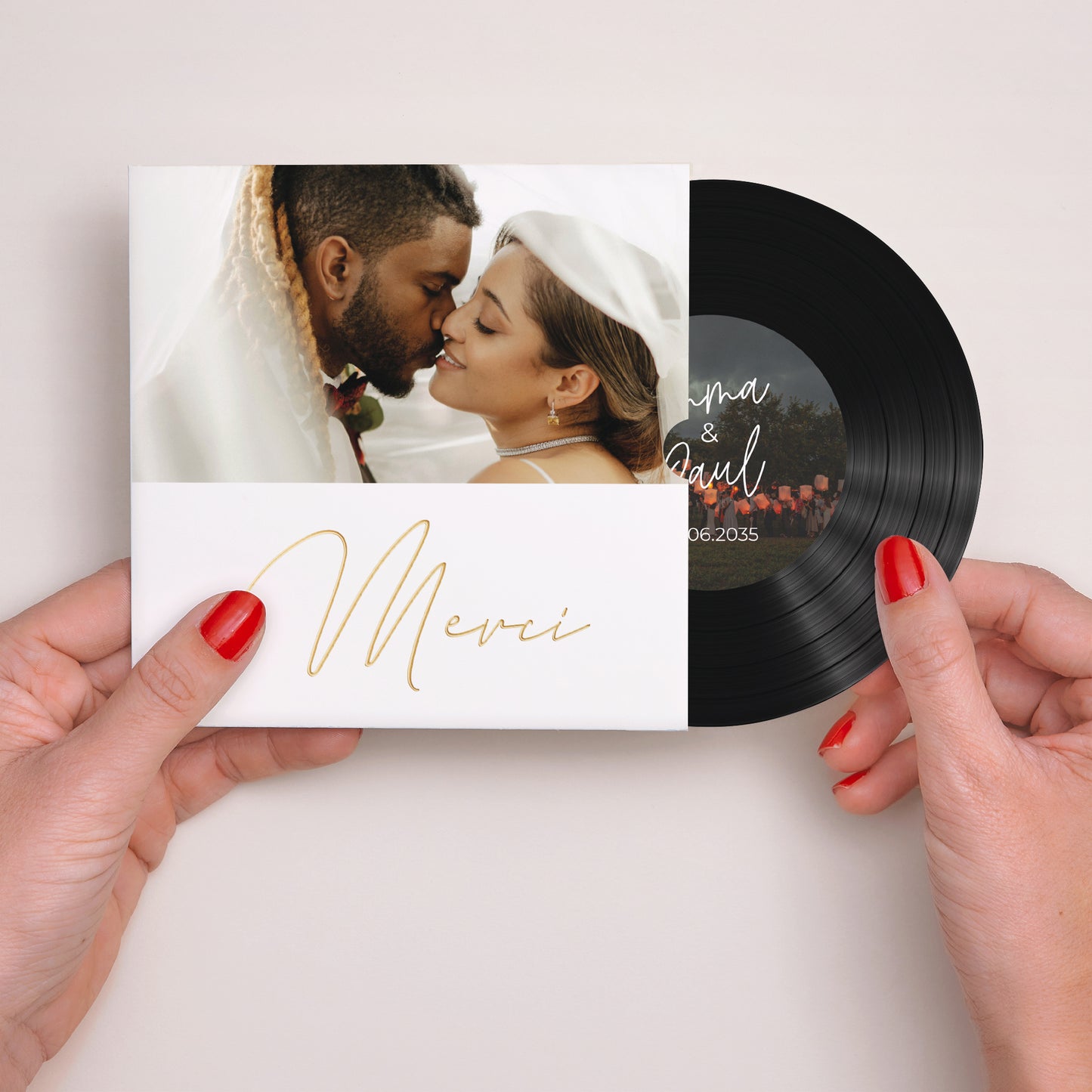 Remerciements Mariage Pochette disque Focus sur l’amour photo N° 2