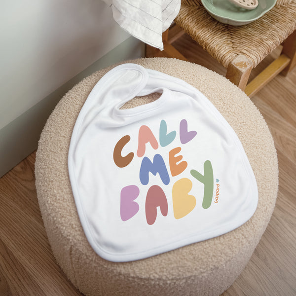 Bavoir Naissance Tissu Call me baby photo