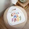 Bavoir Naissance Tissu Call me baby photo N° 1