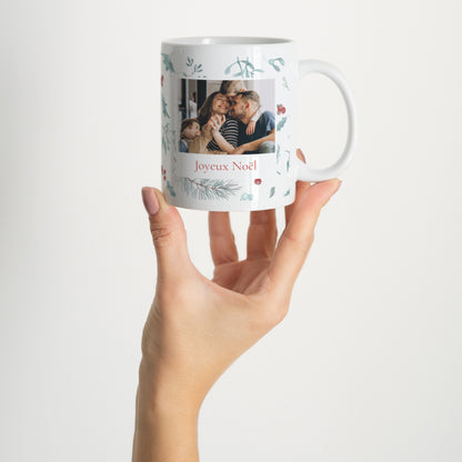 Mug Fin d'année Blanc Éclats de Houx photo N° 2