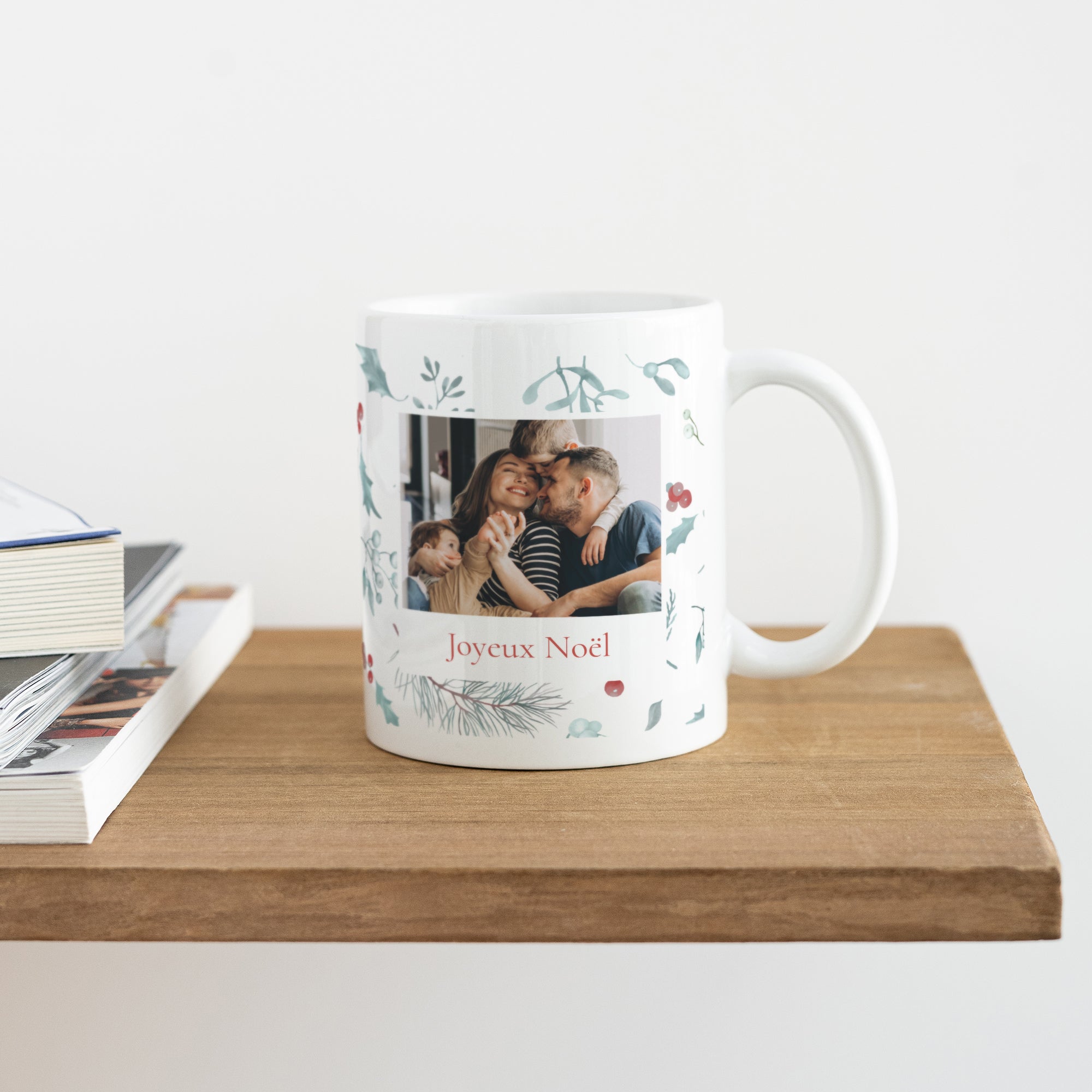 Mug Fin d'année Blanc Éclats de Houx photo N° 4