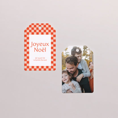 Boîte à dragées Fin d'année boule avec étiquette fanion Magie de Noël photo N° 4