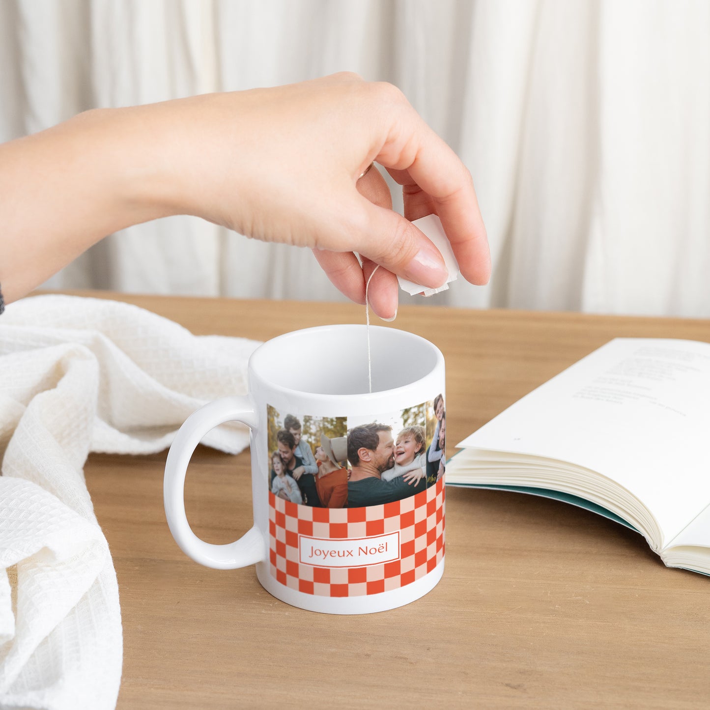 Mug Fin d'année Blanc Magie de Noël photo N° 3
