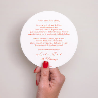 Carte de Noel Fin d'année Rond Magie de Noël photo N° 3