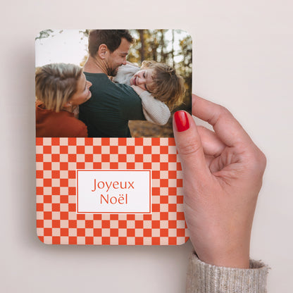 Carte de Noel Fin d'année Portrait, bords arrondis Magie de Noël photo N° 2