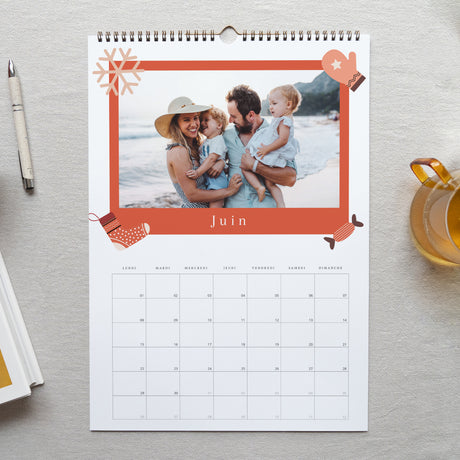 Calendrier Fin d'année Mural A3 Moments précieux