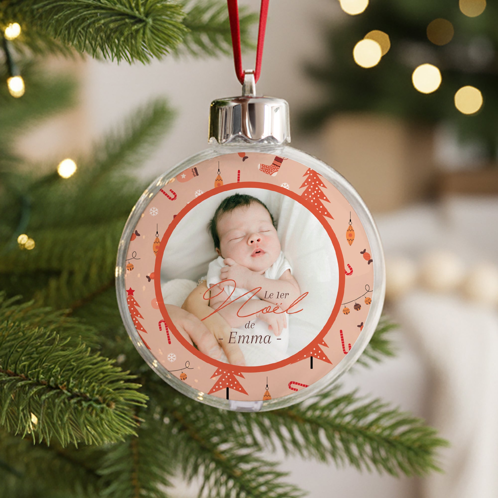 Boule de Noël Fin d'année Ronde Moments précieux photo N° 1