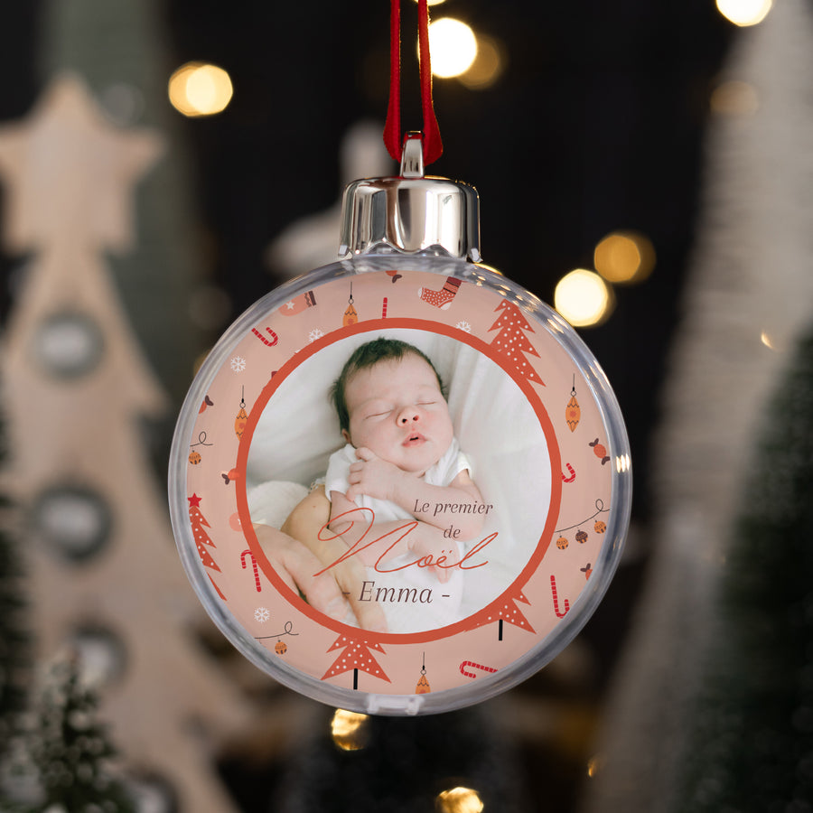 Boule de Noël Fin d'année Ronde Moments précieux photo