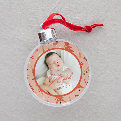 Boule de Noël Fin d'année Ronde Moments précieux