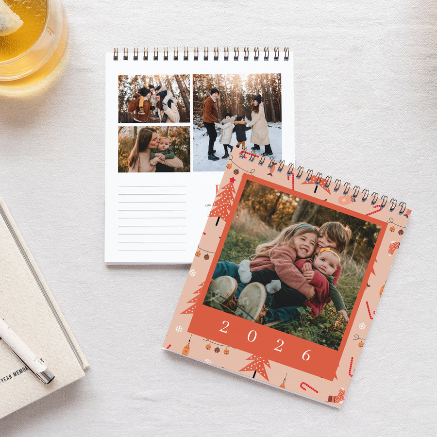 Calendrier Fin d'année Bureau, chevalet Moments précieux photo