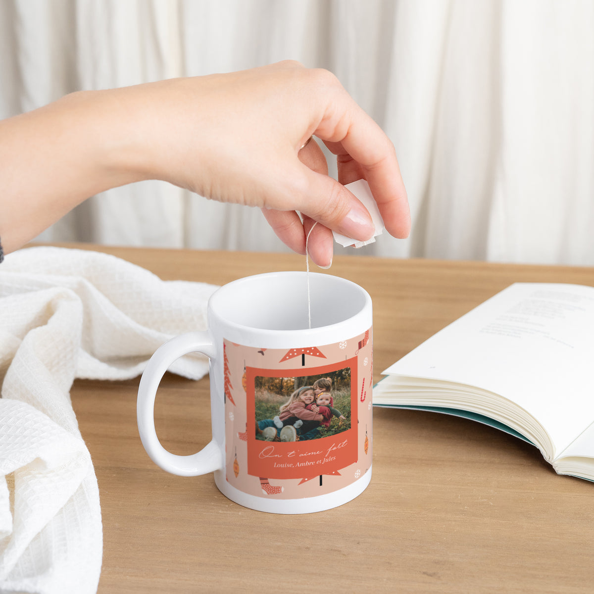 Mug Fin d'année Blanc Moments précieux photo N° 3