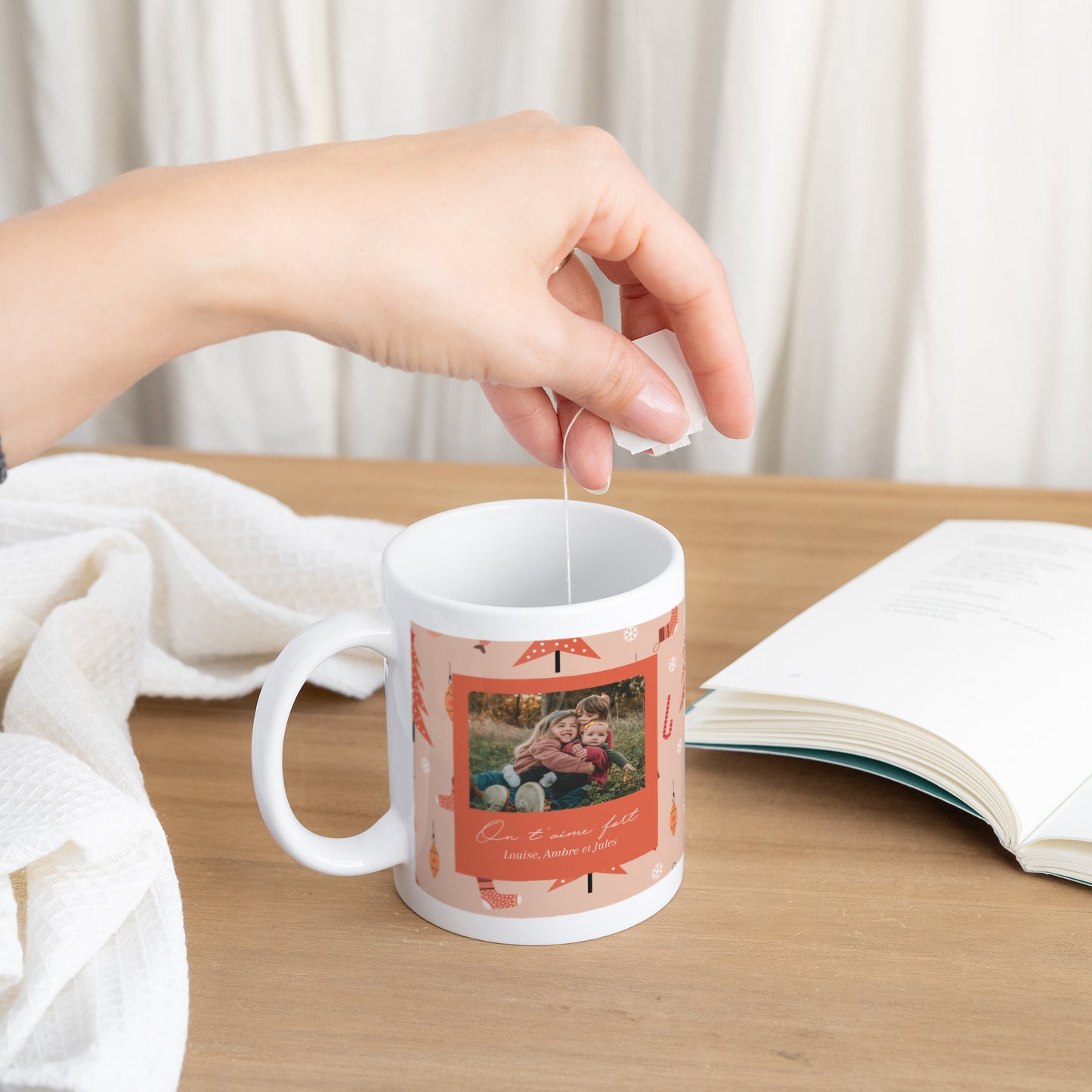 Mug Fin d'année Blanc Moments précieux photo N° 3