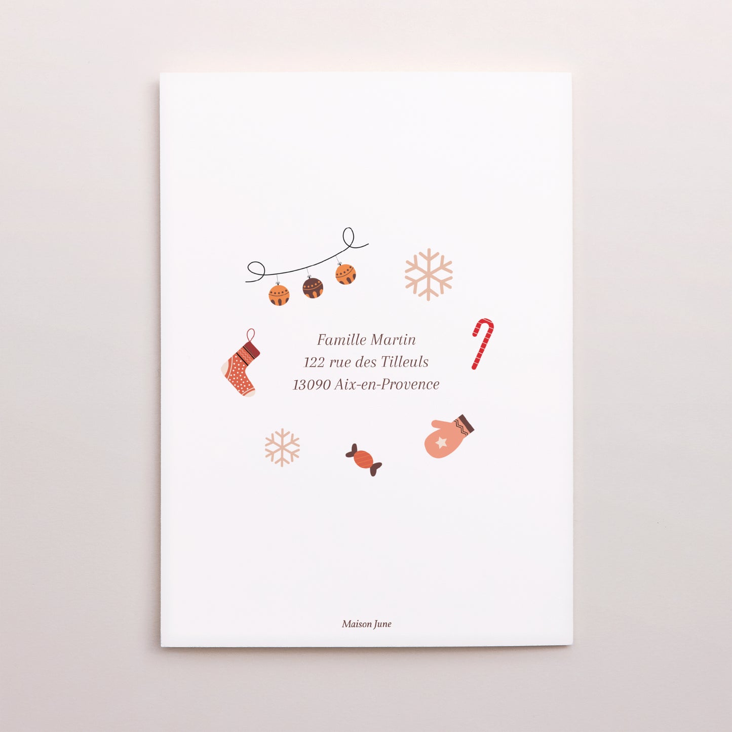 Carte de Noel Fin d'année Portrait double volet Moments précieux photo N° 3