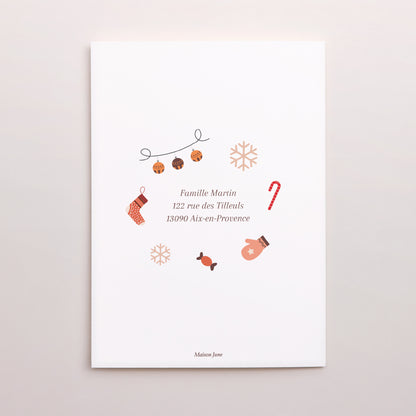 Carte de Noel Fin d'année Portrait double volet Moments précieux photo N° 3