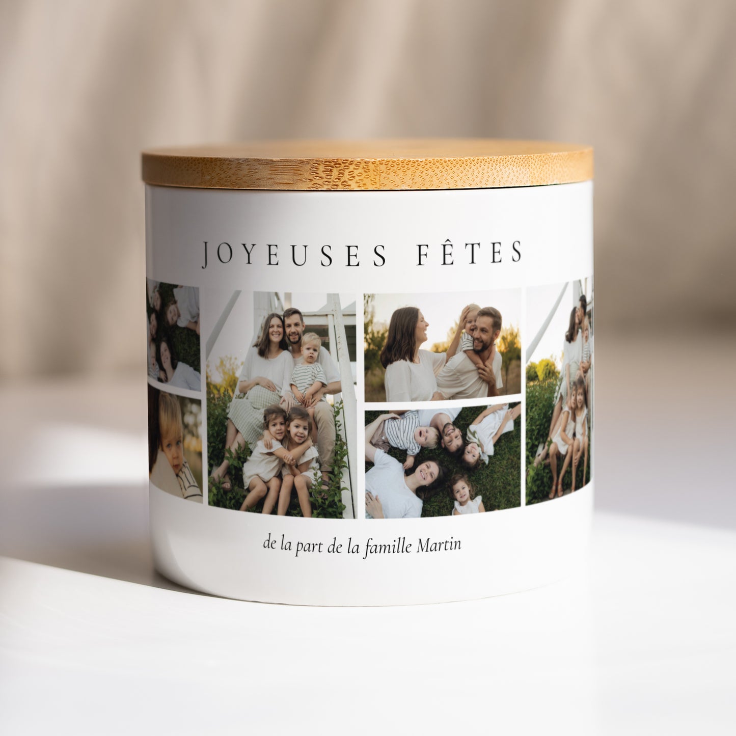 Pot en céramique Fin d'année 48 cl Noël en photo photo N° 1