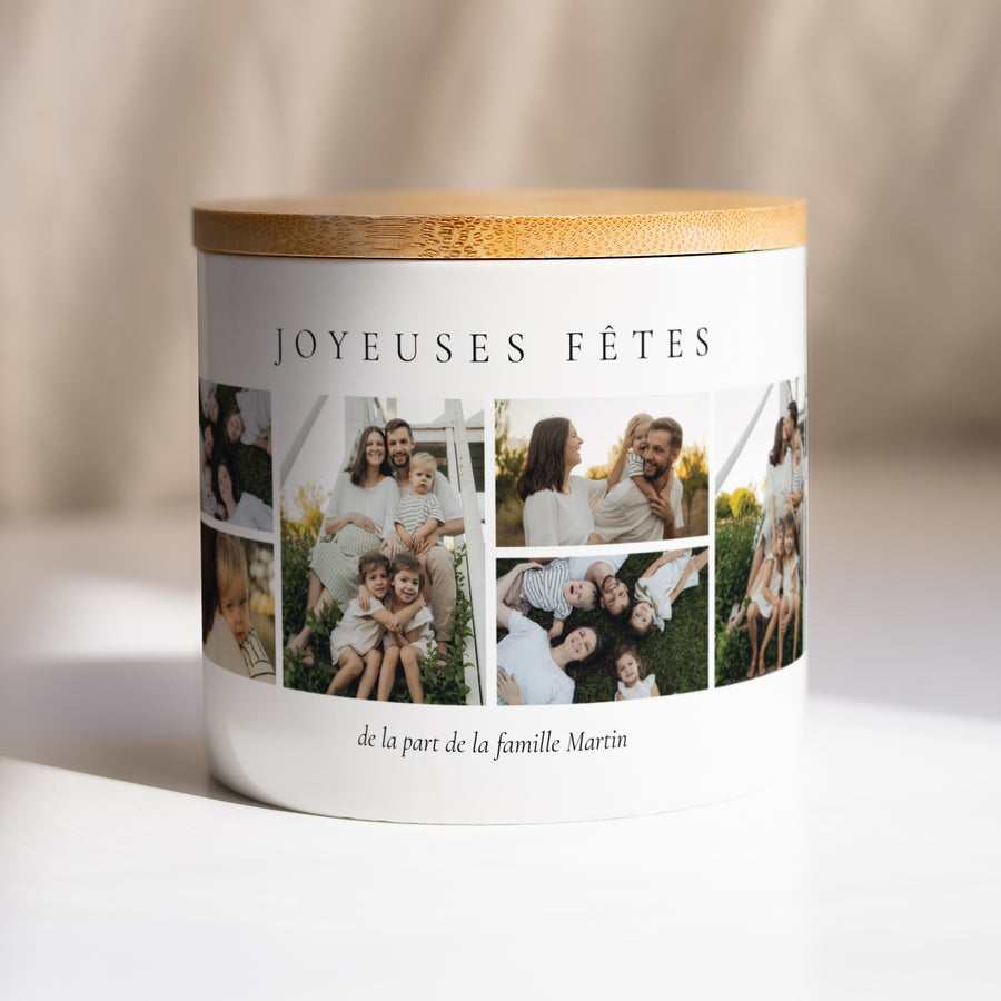 Pot en céramique Fin d'année 48 cl Noël en photo photo