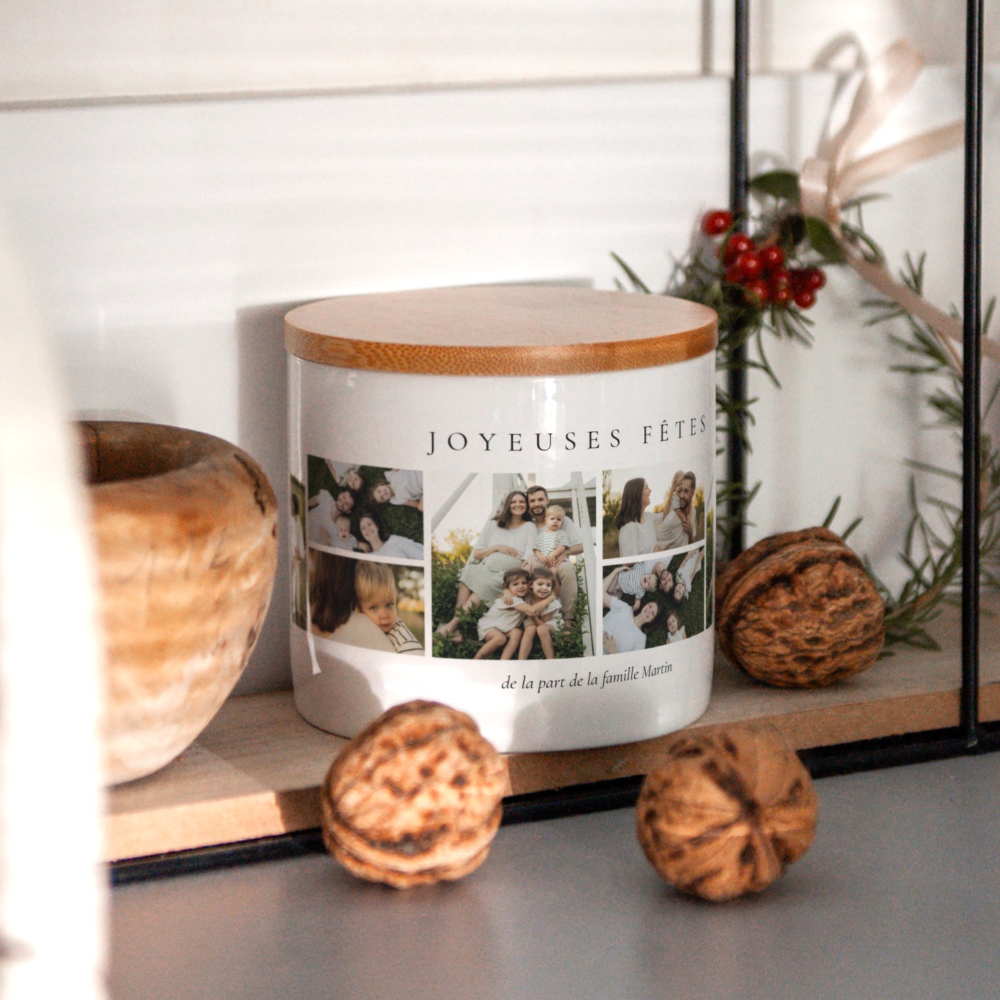 Pot en céramique Fin d'année 48 cl Noël en photo photo N° 4
