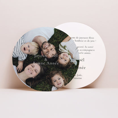 Carte de voeux Fin d'année Pochette disque Noël en photo photo N° 4