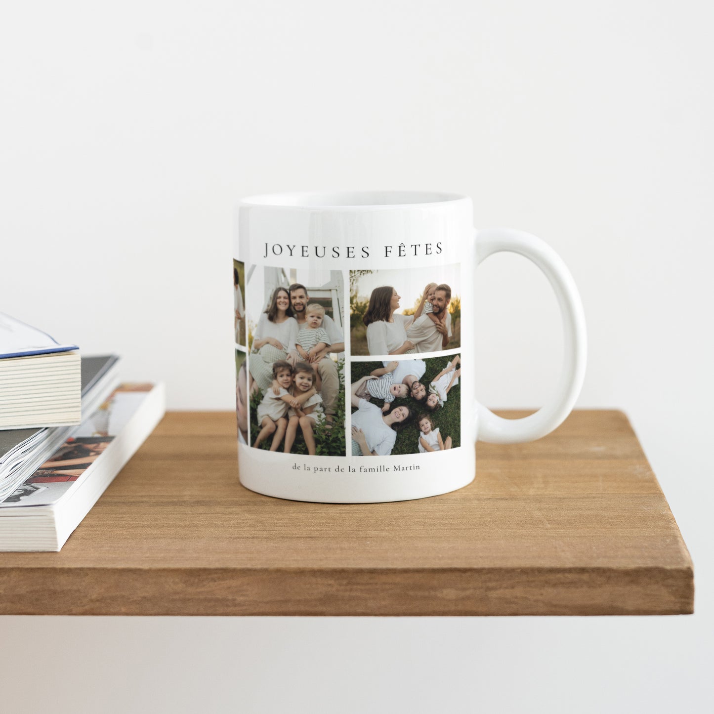 Mug Fin d'année Blanc Noël en photo photo N° 4